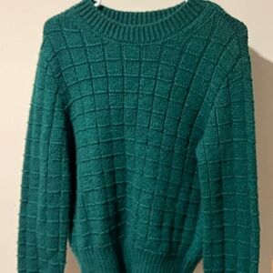 American Eagle Green Women's Crew Neck Sweater